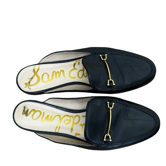 Sam Edelman Shoes - Sam Edelman Lounette Black Leather Mules